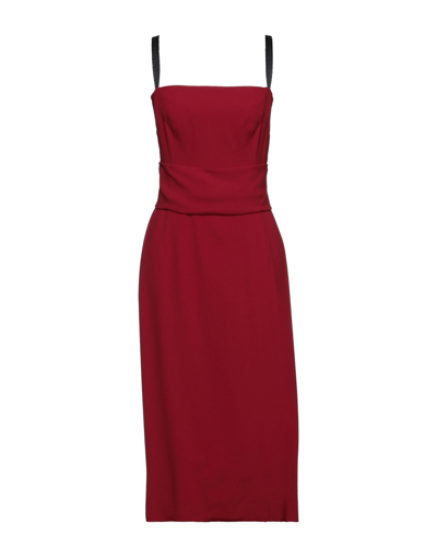 Dolce & Gabbana Midi Dresses In Red