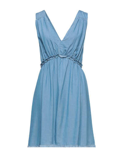 Pinko Short Dresses In Blue