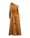 Brian Dales Long Dresses In Camel