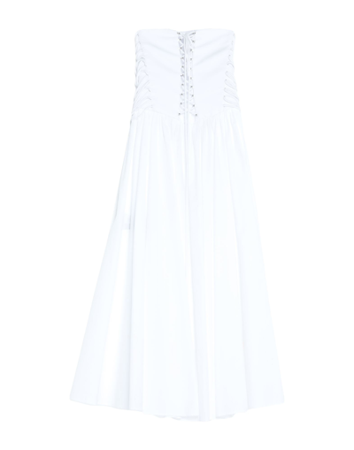 Philosophy Di Lorenzo Serafini Midi Dresses In White