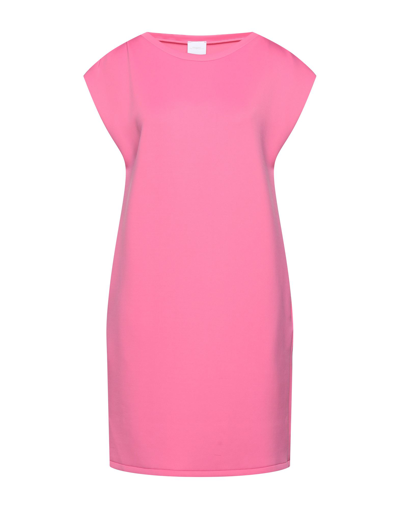 Merci .., Woman Mini Dress Fuchsia Size Xs Modal, Polyester, Elastane In Pink
