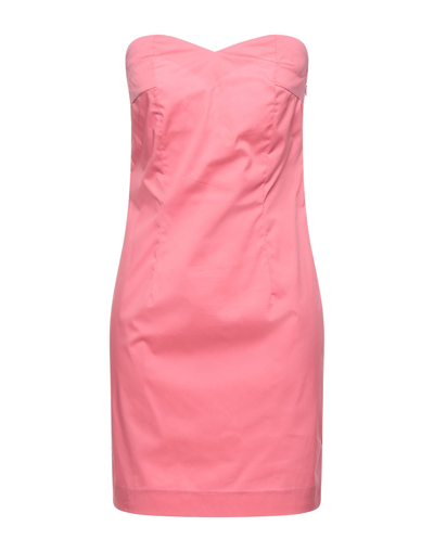 Merci .., Woman Mini Dress Pink Size 2 Cotton, Nylon, Elastane