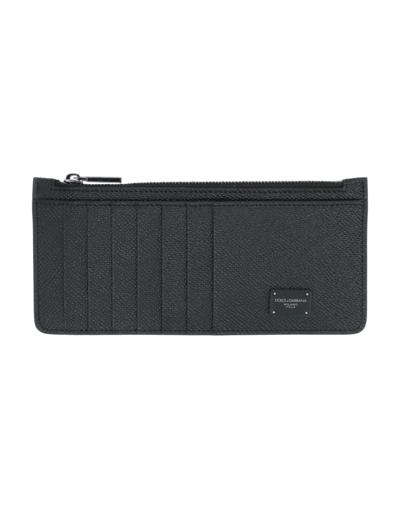 Dolce & Gabbana Document Holders In Black