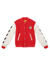 OFF-WHITE OFF BOMBER VARSITY,OGEH001F21FAB002 2501 RED WHITE