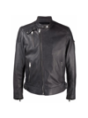 Diesel Leather Biker Jacket In Xx Black
