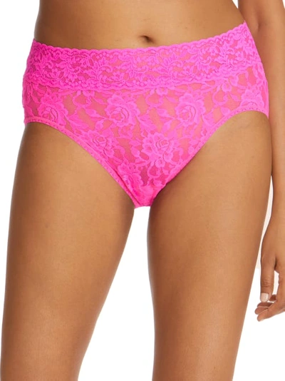Hanky Panky Signature Lace French Brief In Passionate Pink