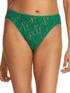 Hanky Panky Signature Lace Original Rise Thong Underwear In Green Envy