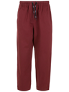 ÀLG ELASTICATED WAISTBAND TAPERED TROUSERS