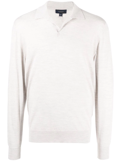 Sease Polo Neck Jumper In White