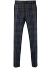 INCOTEX SLIM-FIT CHECKED TROUSERS