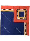 ROMEO HUNTE X TOMMY HILFIGER LOGO-PRINT SILK BANDANA