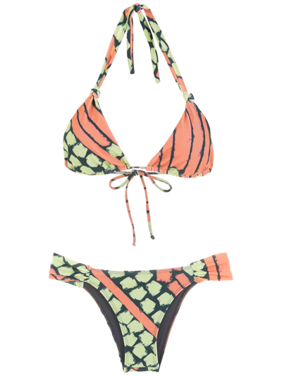 Brigitte Marina Abstract-print Bikini In Multicolour