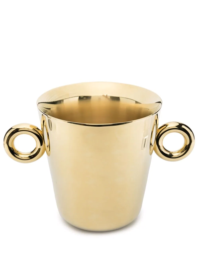 Ghidini 1961 Double O Ice Bucket In Gold
