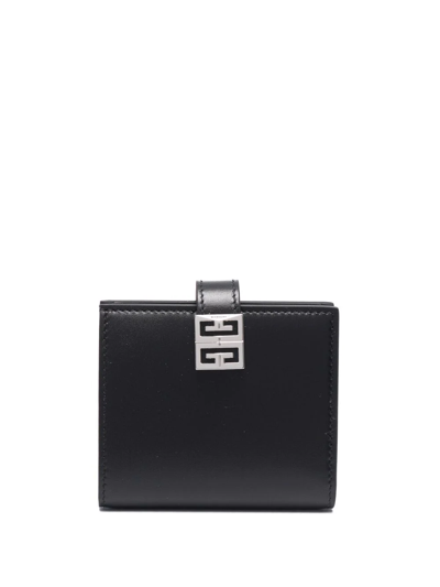 Givenchy 4g-motif Leather Wallet In Schwarz