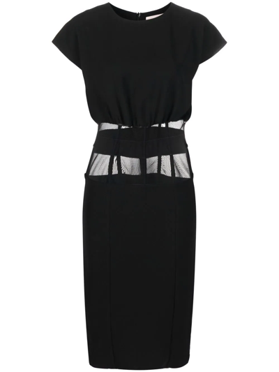 Murmur Frame Corset Style Dress In Schwarz