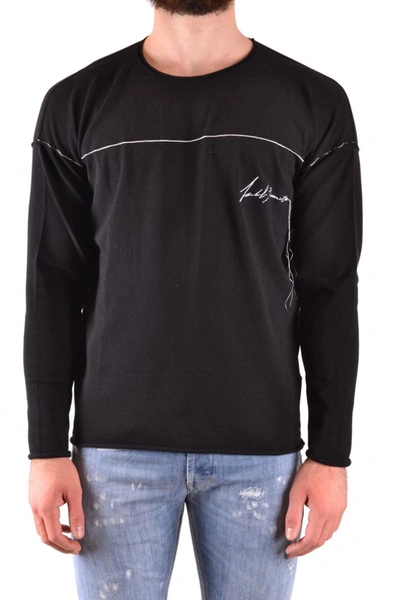 Isabel Benenato Mens Black Cotton Sweatshirt