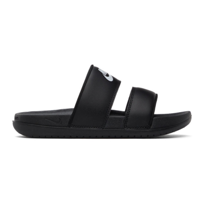 Nike Offcourt Duo Strap Slide Sandal In Black/black
