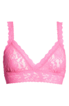 Hanky Panky Signature Lace Crossover Bralette - Dragon Fruit In Fiesta Pink