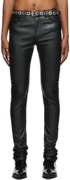 THEOPHILIO SSENSE EXCLUSIVE FAUX-LEATHER SKINNY TROUSERS