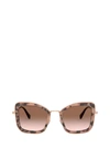 Miu Miu Mu 55vs Havana Pink Sunglasses In Havana Pink