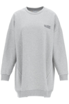 Ganni Software Recycled-cotton Blend Jersey Sweatshirt In Grey