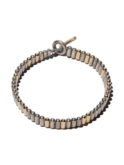 M. Cohen 18k Yellow Gold And Sterling Silver Grandia Duo Pellet Bracelet