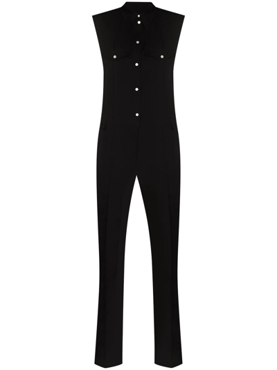 Isabel Marant Tealdio Sleeveless Wool Jumpsuit In Black