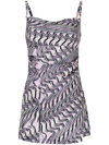 MAISIE WILEN ABSTRACT-PATTERN SHORT DRESS