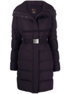 Aspesi Mid-length Down-padded Coat In Black