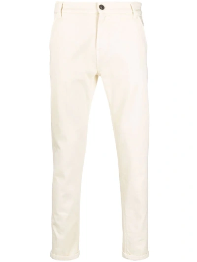 Pt01 Mid-rise Skinny Jeans In White