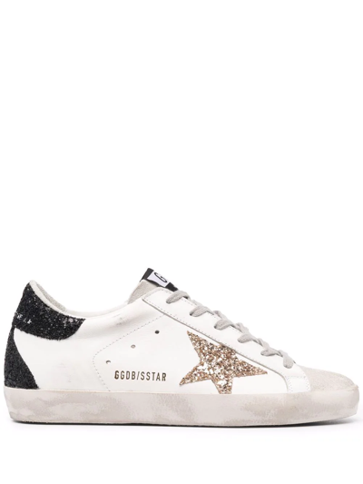 Golden Goose Star-patch Lace-up Sneakers In White