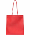Medea Crocodile Effect Tote Bag In Rot