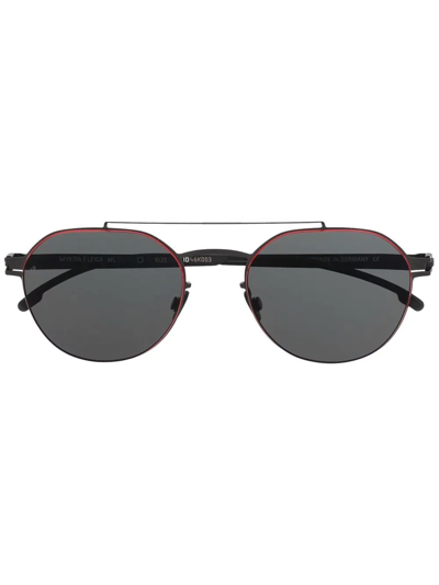 Mykita Ml04 Pilot-frame Sunglasses In Black