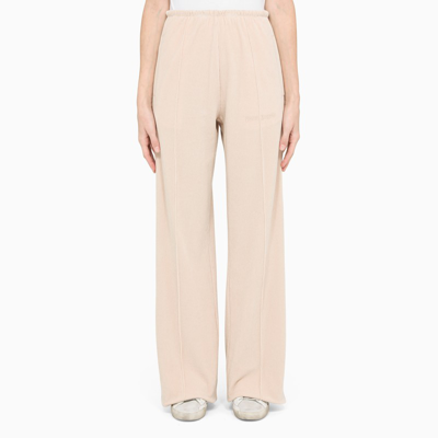 Palm Angels Off-white Ribbed Sports Trousers
