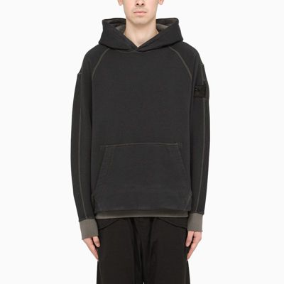 Stone Island Shadow Project Anthracite Hoodie In Grey
