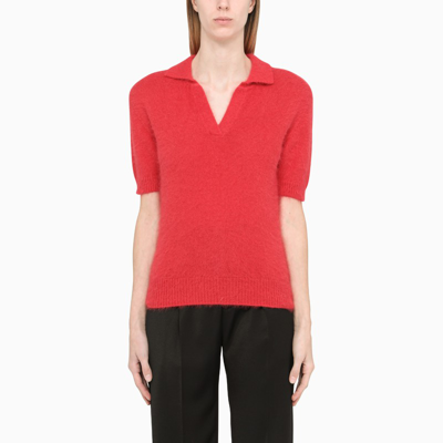 Roberto Collina Red Short Sleeve Polo T-shirt