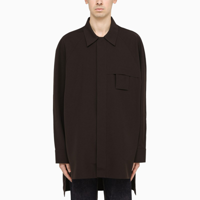 Givenchy Dark Brown Long Sleeves Shirt