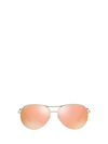 Burberry Be3122 Light Gold Female Sunglasses In Light Gold