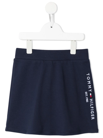 Tommy Hilfiger Junior Kids' Essential Skater Skirt In Blu