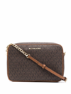 MICHAEL MICHAEL KORS JET SET LEATHER CROSSBODY BAG