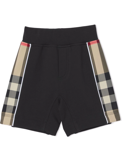 Burberry Kids' Baby Graham棉质短裤 In Black