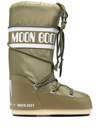 Moon Boot Icon Padded Boots In Green