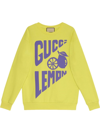 GUCCI LOGO-PRINT LONG-SLEEVE SWEATSHIRT