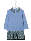 Siola Floral-print Two-piece Skirt Set In Blue