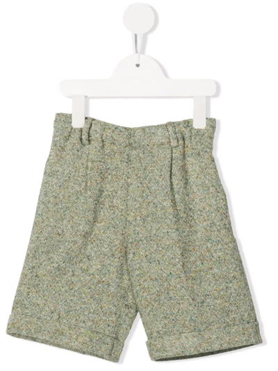 Siola Kids' Elasticated Tailored Shorts In Green