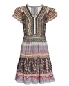Sea Brooke Border Flutter Sleeve Dress In Multi