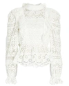 Sea Patrizia Ruffled Lace Tie-back Blouse In White