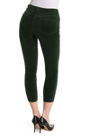 Lagence Margot Velvet Crop Skinny Jeans In Moss