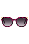 Quay Noosa 55mm Cat Eye Sunglasses In Pink