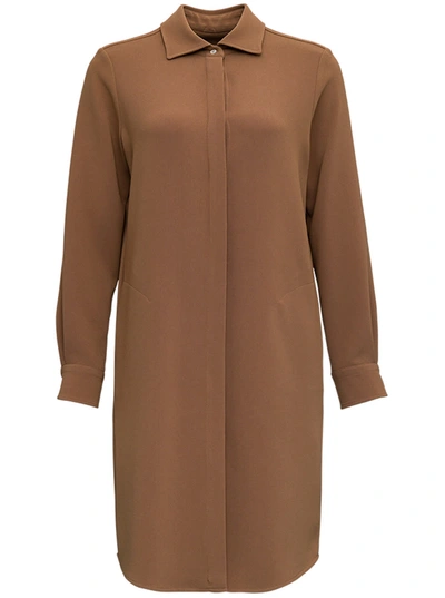 Alberto Biani Beige Chemisier Cady Dress